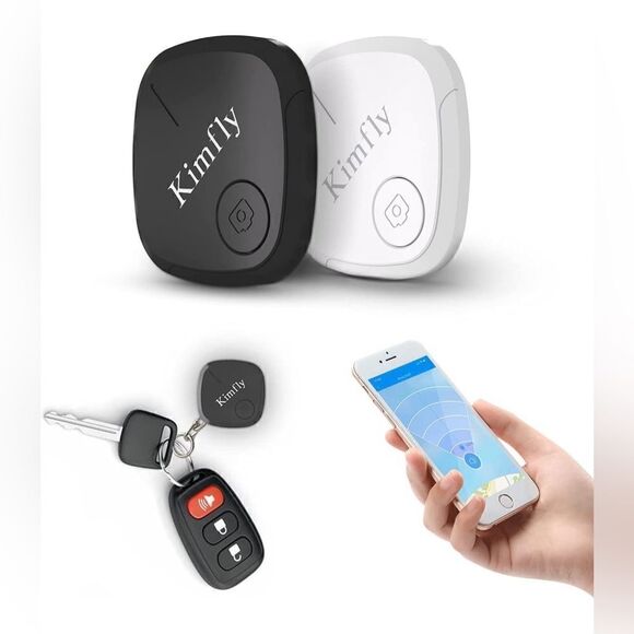 2-Pack Bluetooth Tracker Finder for Keys Wallets Backpacks for Android/iOS Phone - Picture 1 of 10